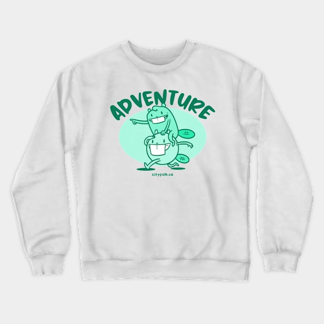 Adventure! Crewneck Sweatshirt by City Folk Merch